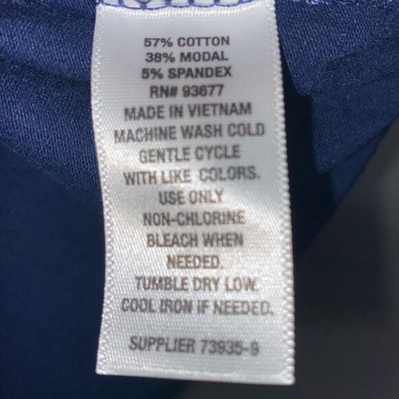 a.n.a Women's Blue Cotton Modal Blend Long Sleeve Knit Shirt Size XS NWT - Picture 7 of 7